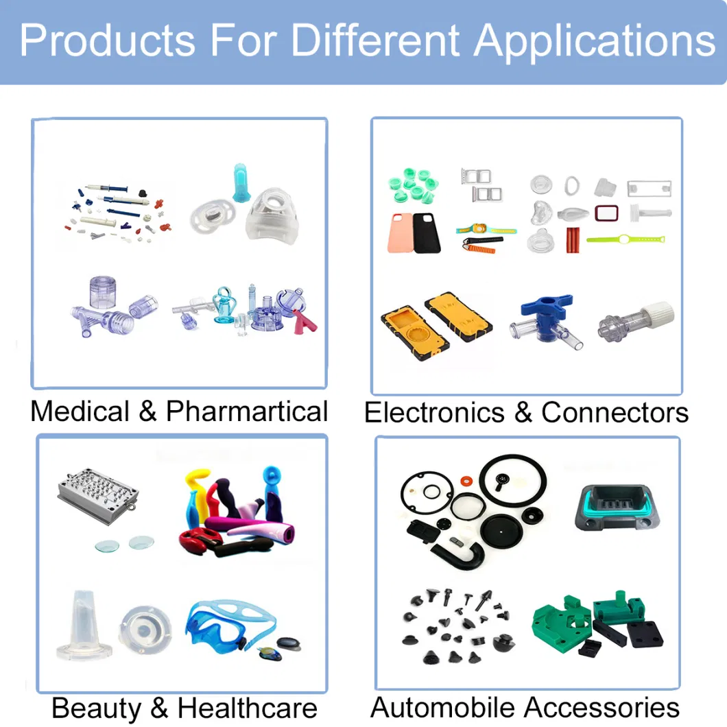 Liquid Silicone Rubber Injection Molded Medical LSR Silicone Pieces Injection Molding for Medical Use Parts